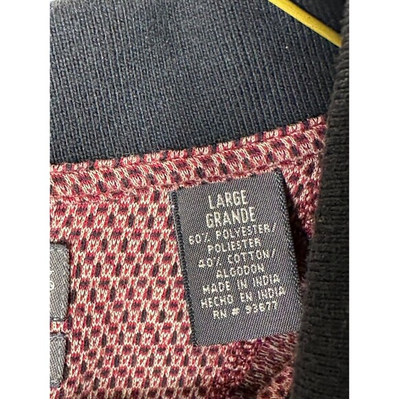 St. Johns Bay Quick Dry Polo Men's Large Easy Care Lightweight Performance Shirt - Picture 3 of 6